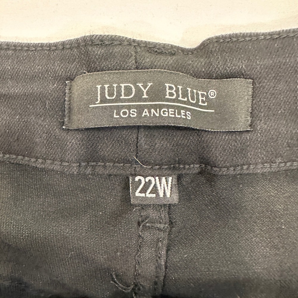 Judy Blue Capri Fit Jeans Womens 22W Black Mid Rise Stretch JB88239 - Picture 7 of 13